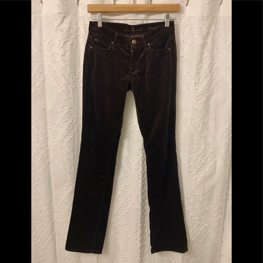 7 For All Mankind velvet chocolate brown 26